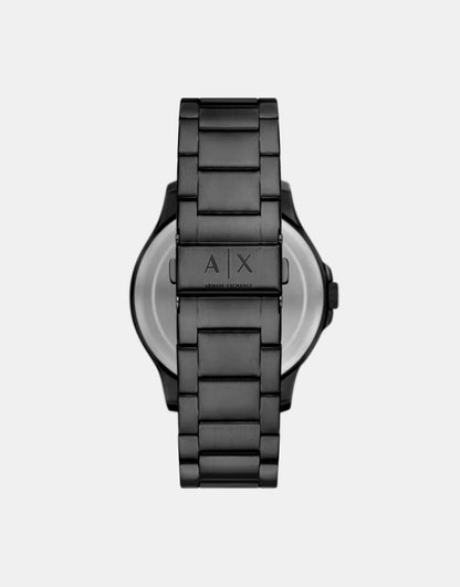 Multifunction Black Stainless Steel Watch