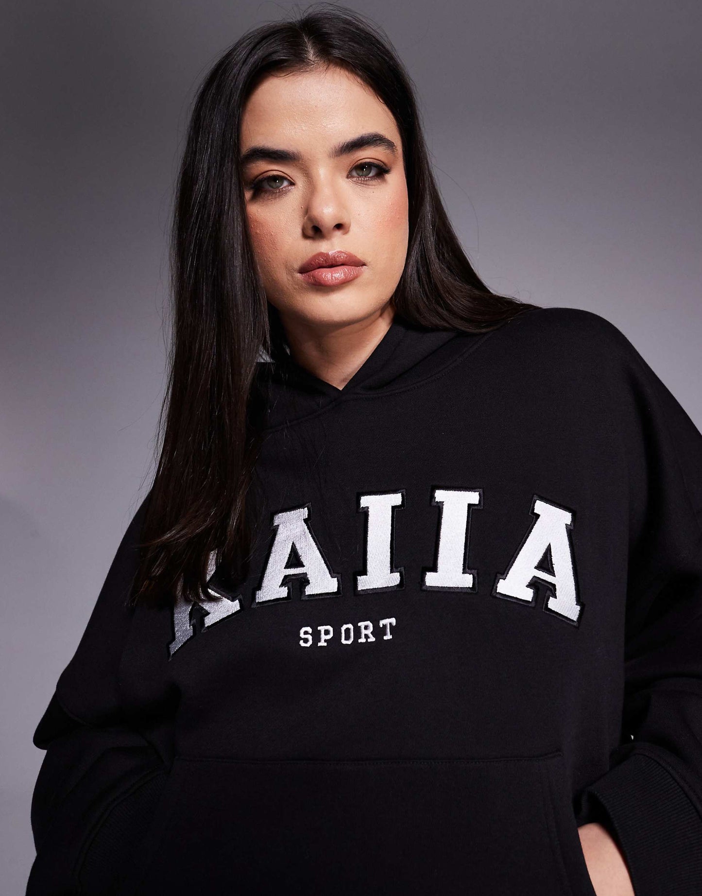 Sport Plus Embroidered Logo Oversized Hoodie Co-Ord