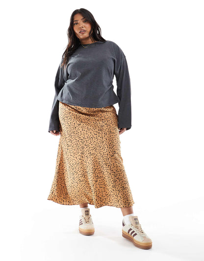 Bias Cut Maxi Skirt