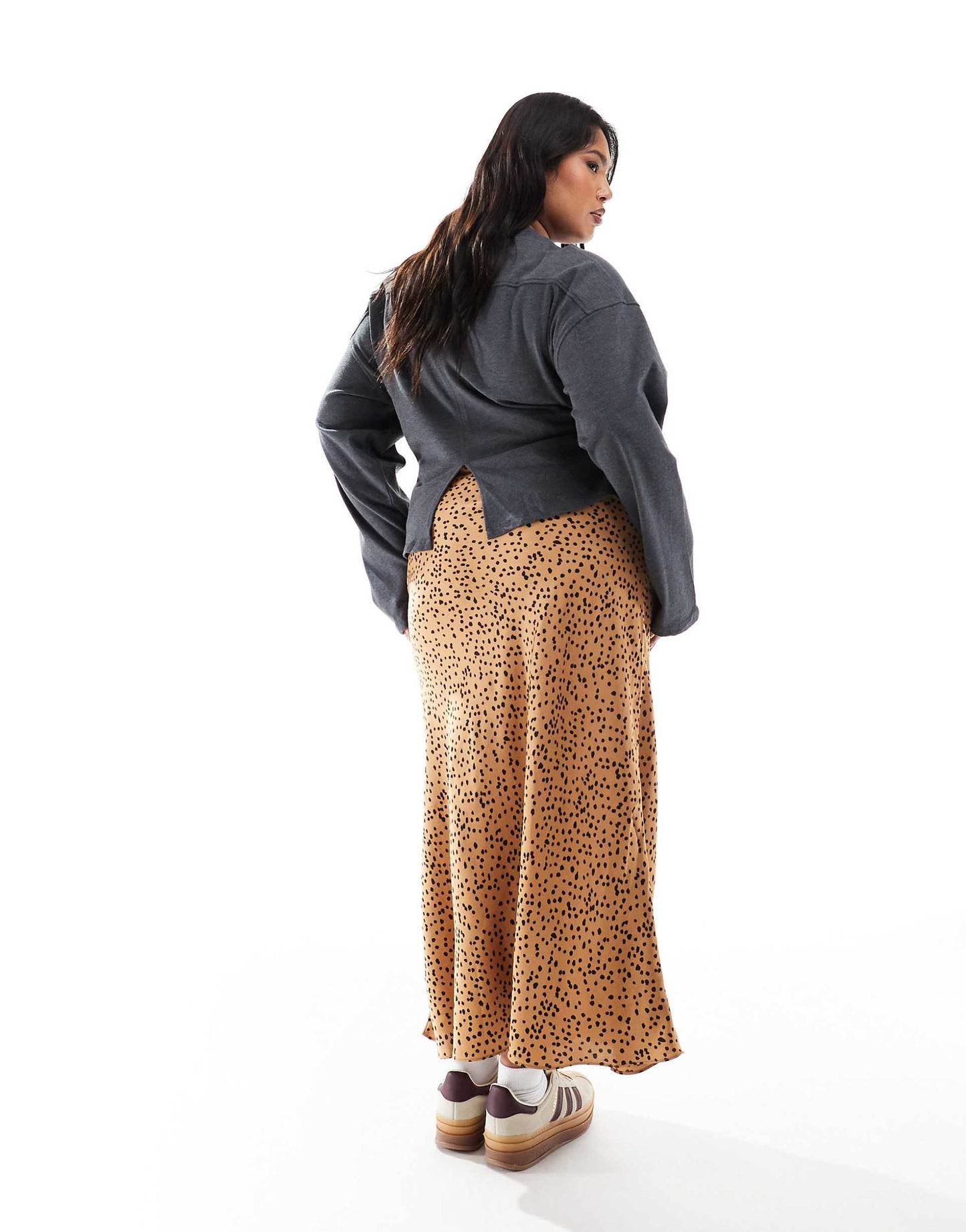 Bias Cut Maxi Skirt