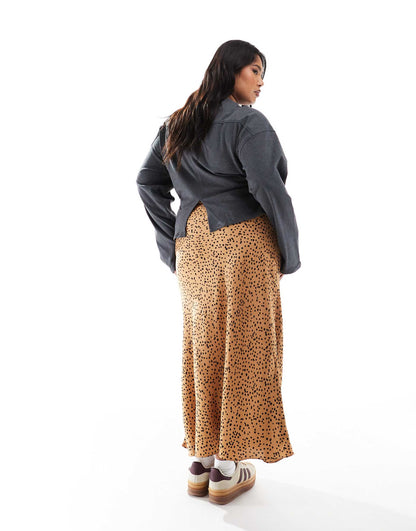 Bias Cut Maxi Skirt