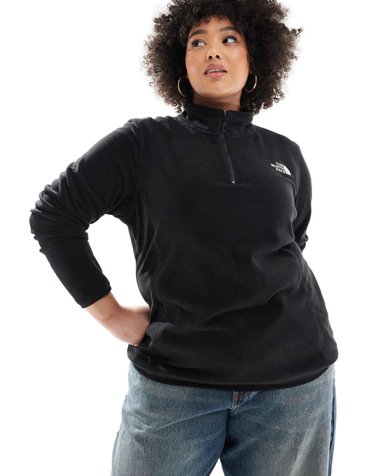 Plus Size 100 Glacier 1/4 Zip Fleece