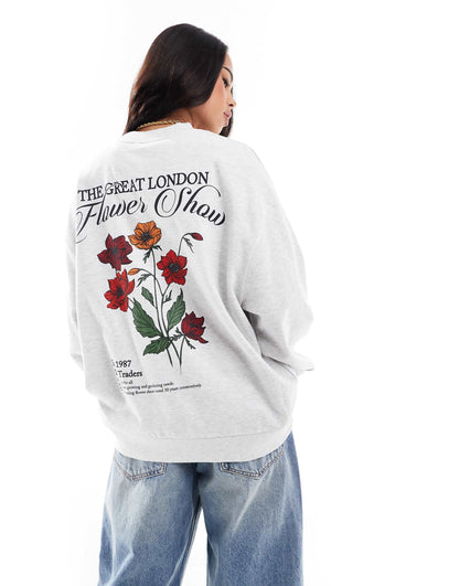 Flower Show Graphic Sweatshirt