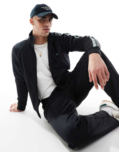 Co-Ord Two Colour Taped Track Jacket