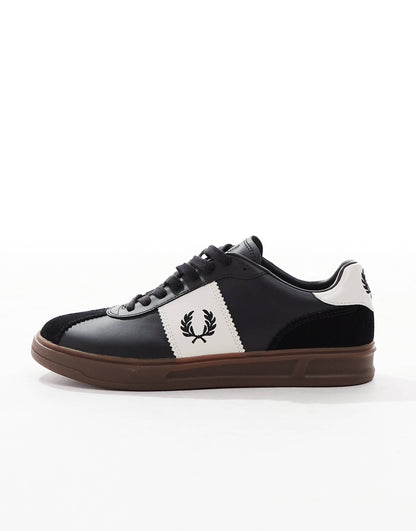B4 Leather And Suede Trainers