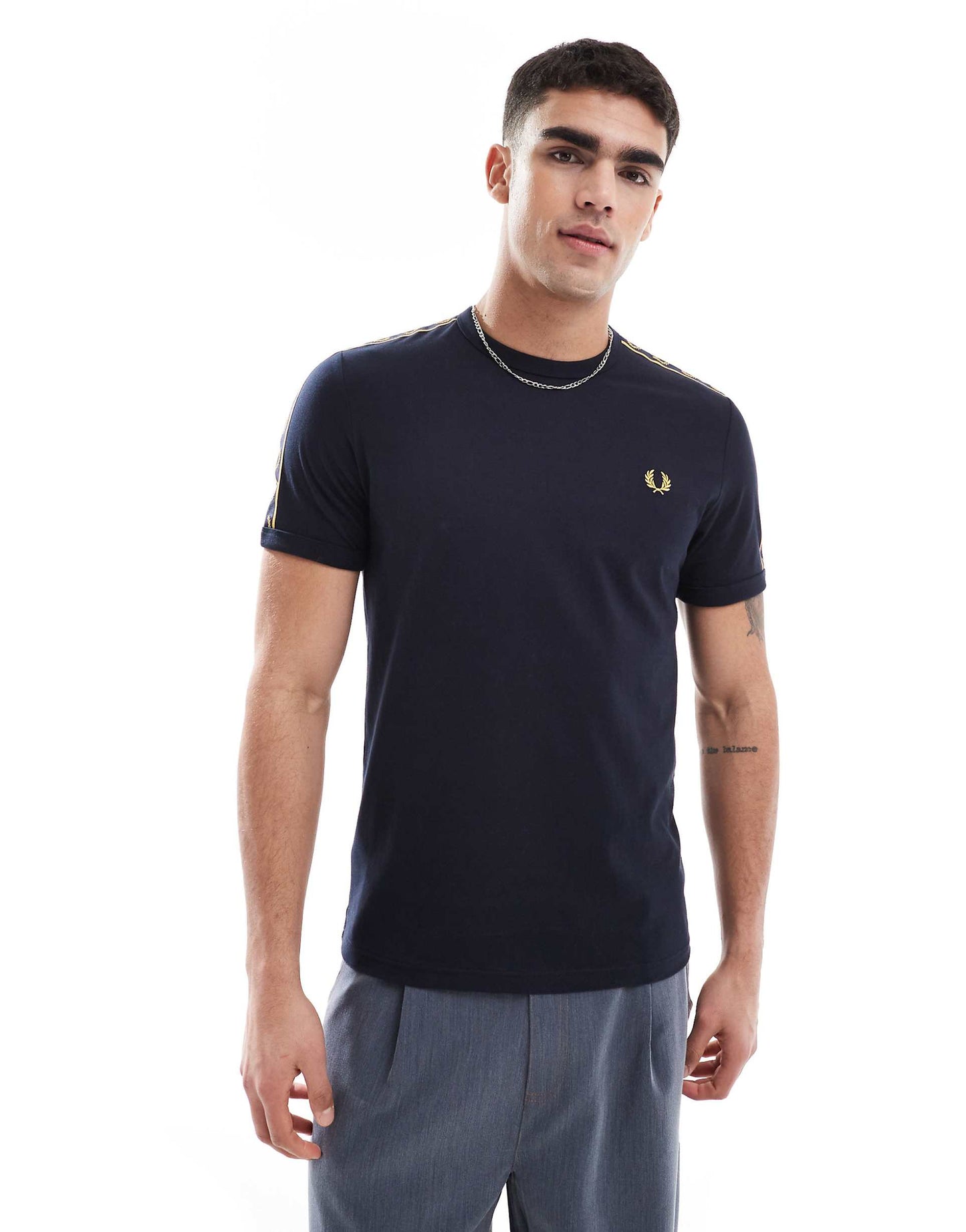 Contrast Tape Ringer T-Shirt