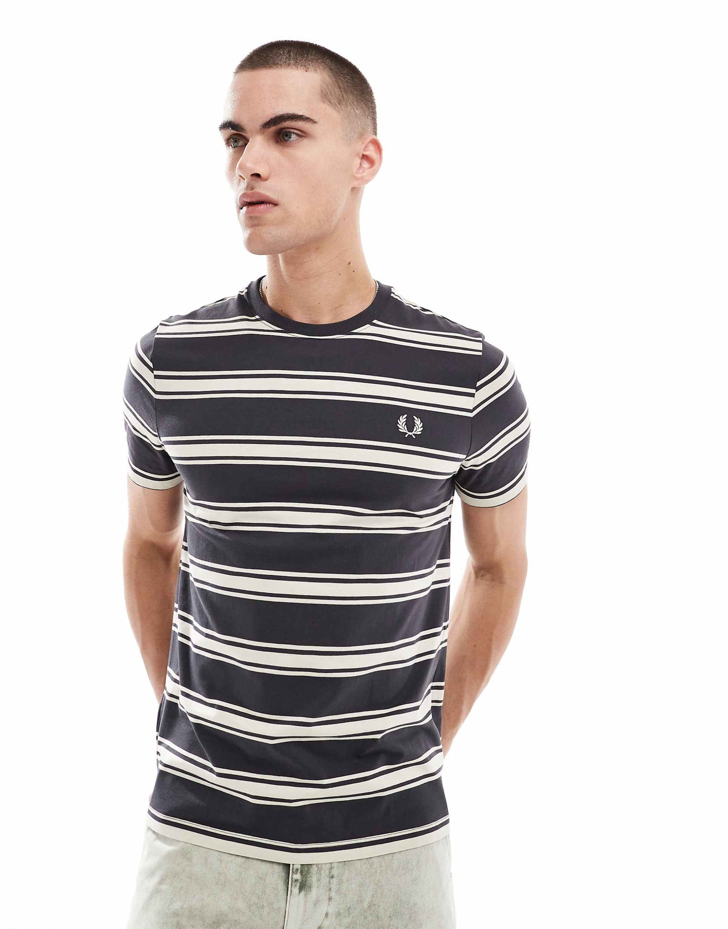 Horizontal Fine Stripe T-Shirt