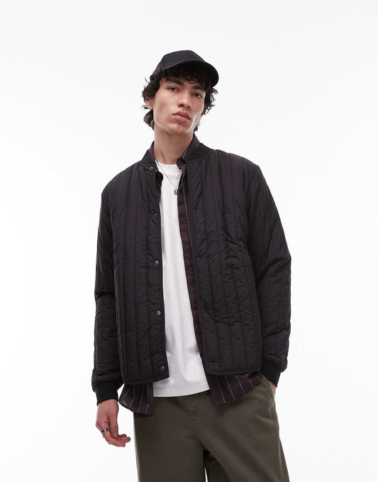 Banja Quilted Liner Bomber Jacket