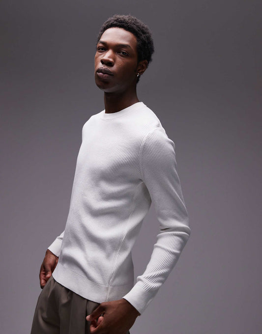 Knitted Crew Neck Sweater