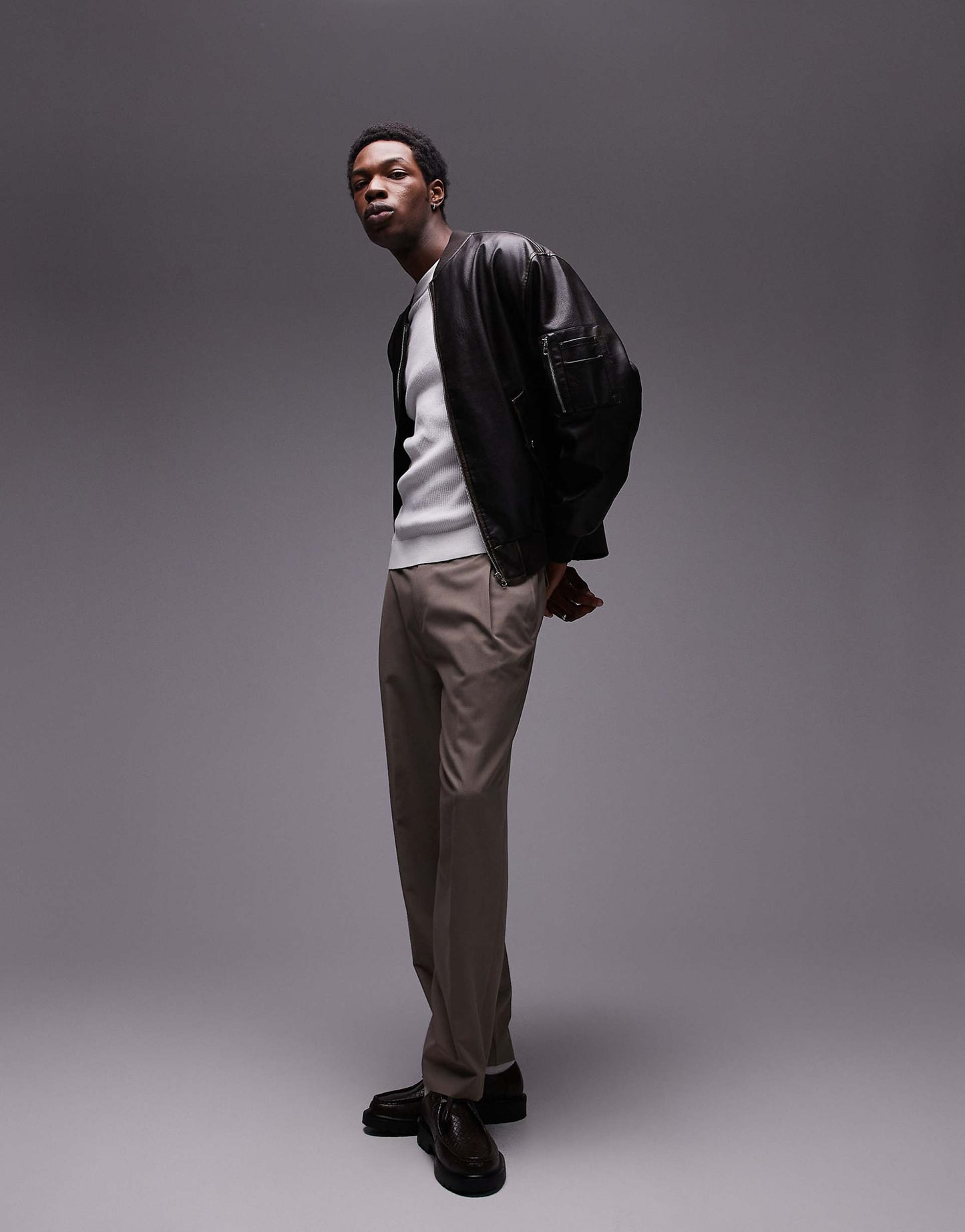 Knitted Crew Neck Sweater