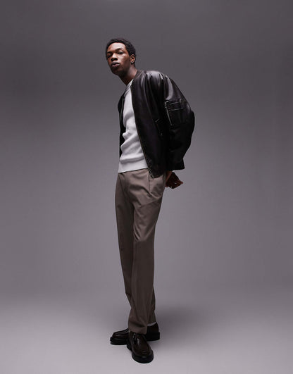 Knitted Crew Neck Sweater