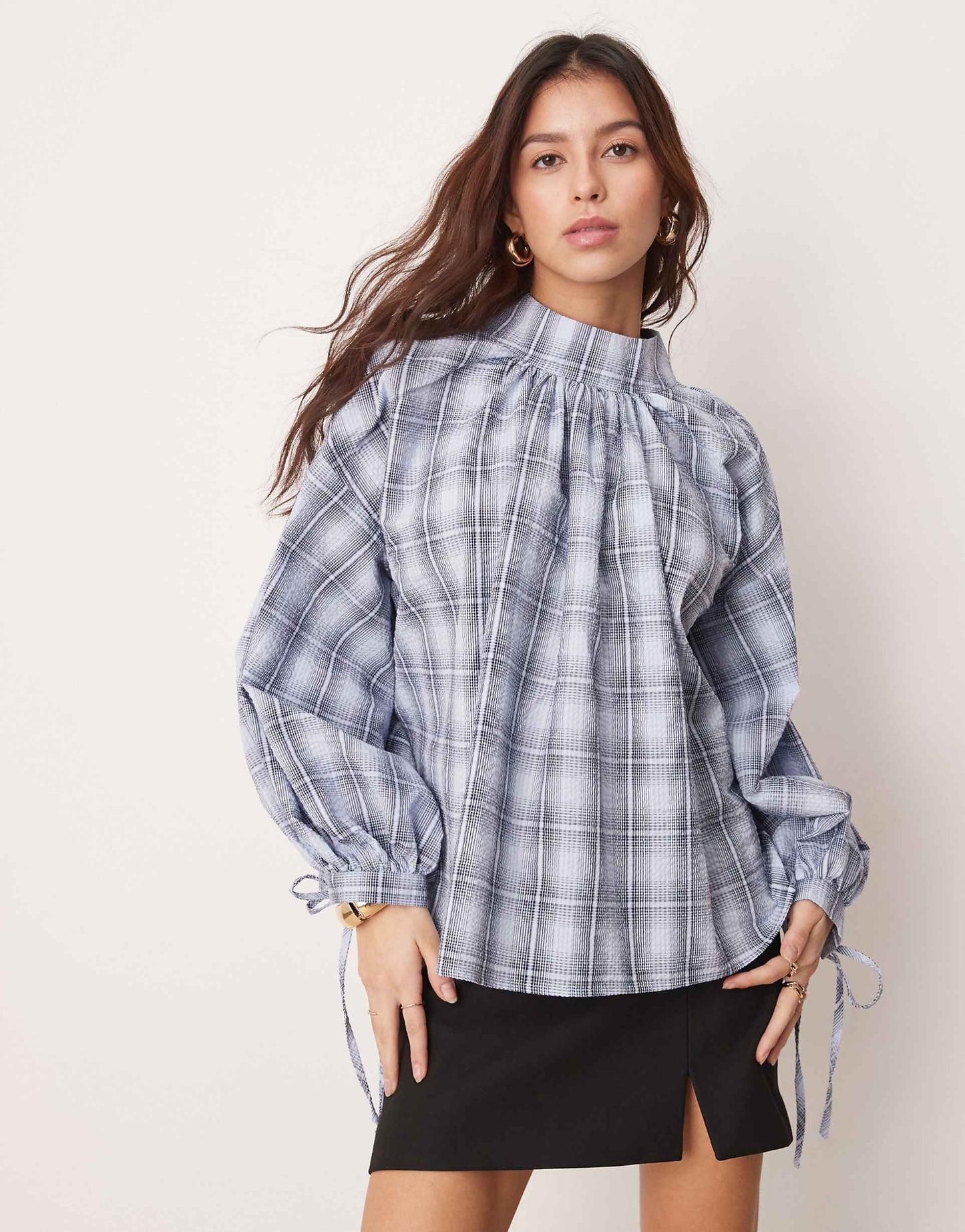 Oversized Check Top