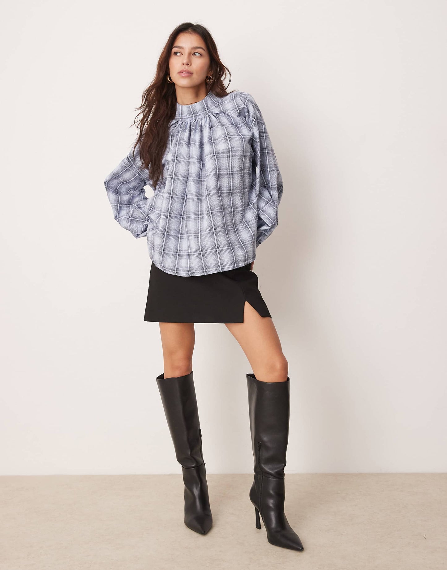 Oversized Check Top