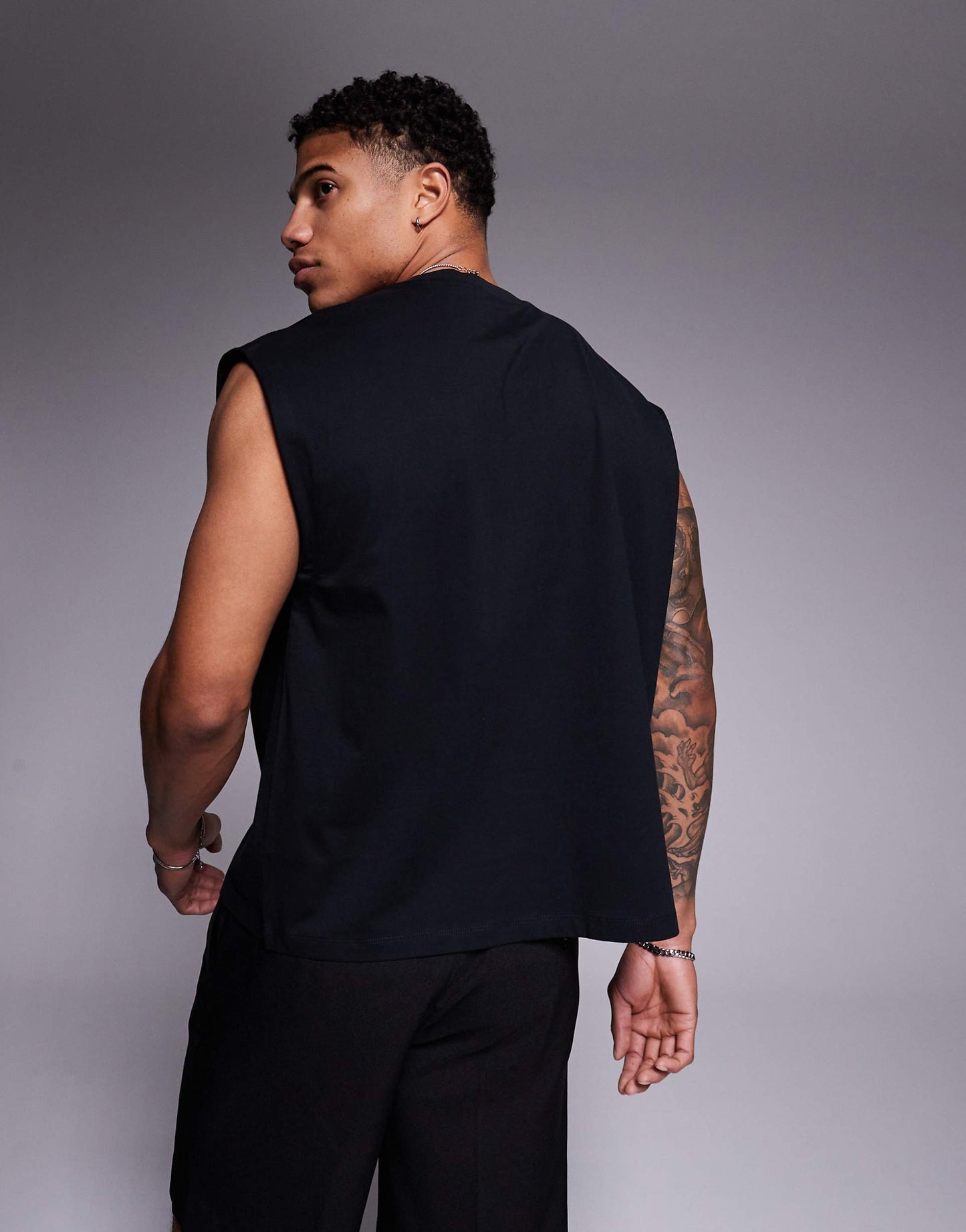 Unisex Boxy Oversized Vest With Blink 182 Print