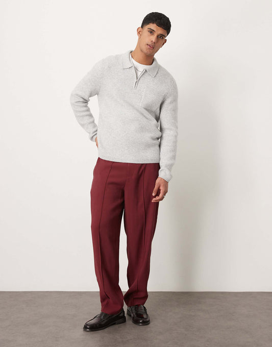 Oversized Tapered Smart Trousers
