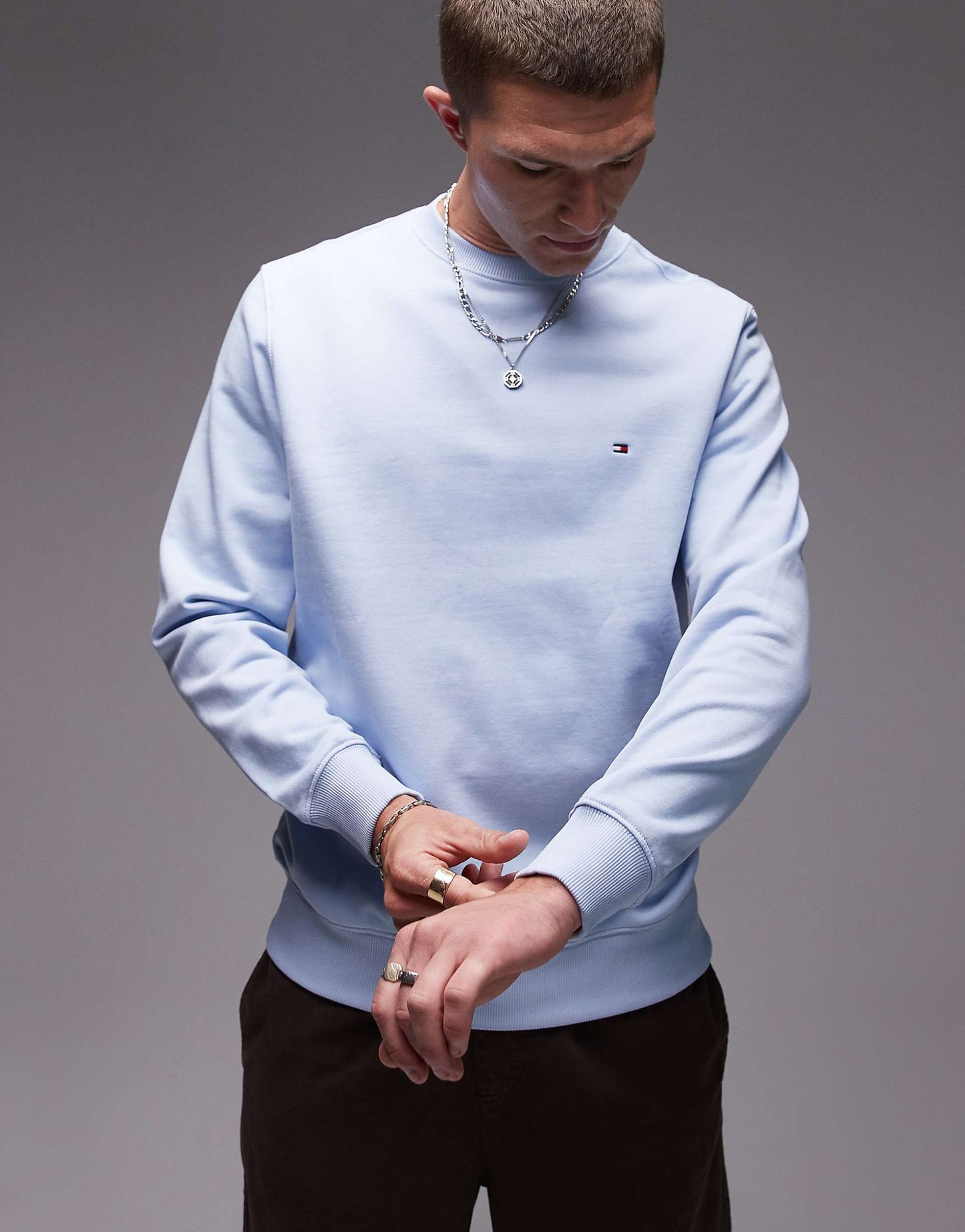 Crew Neck Terry Sweatshirt