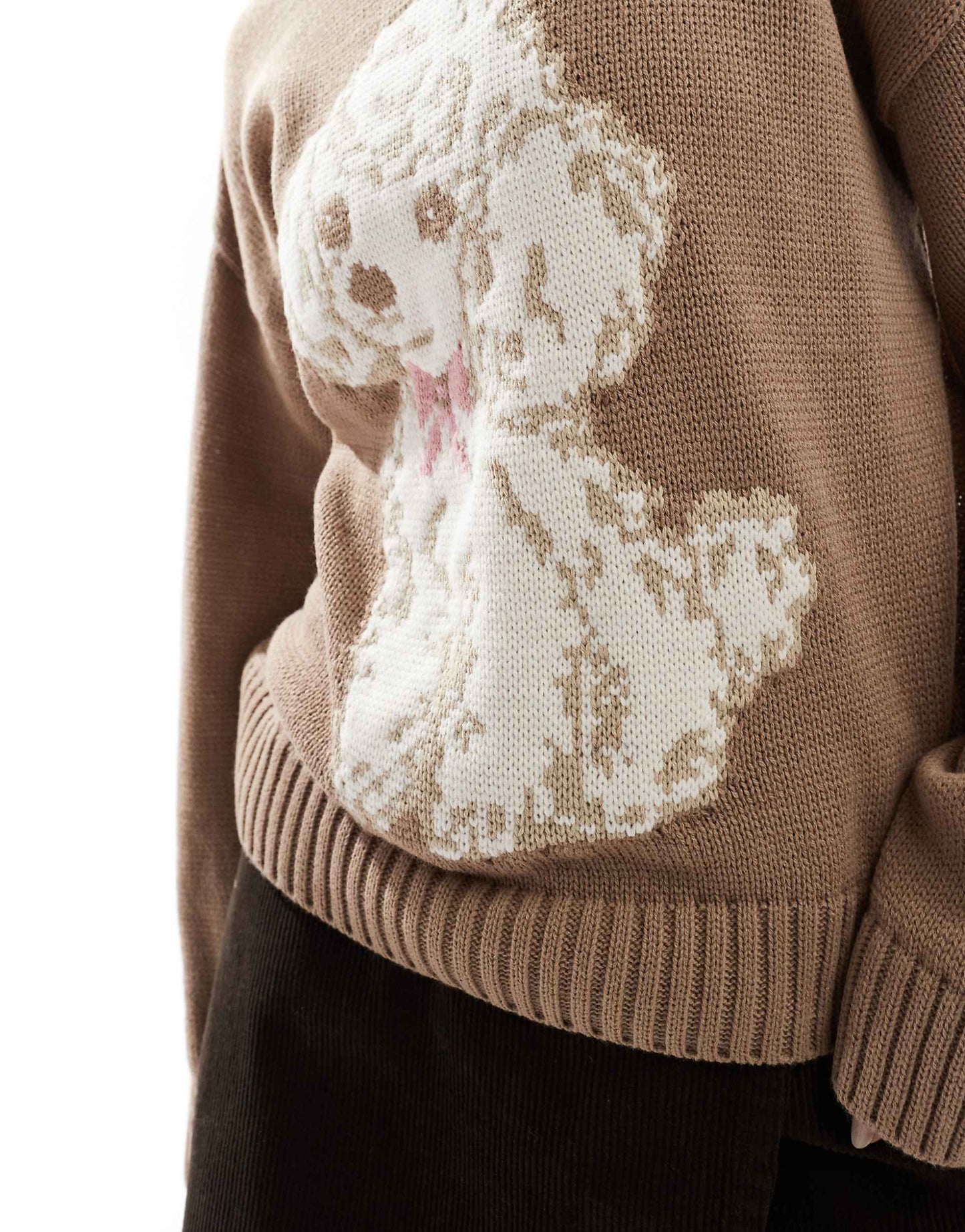 Knitted Dog Bow Jumper
