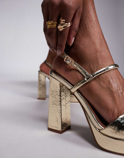 Platform Heeled Sandal
