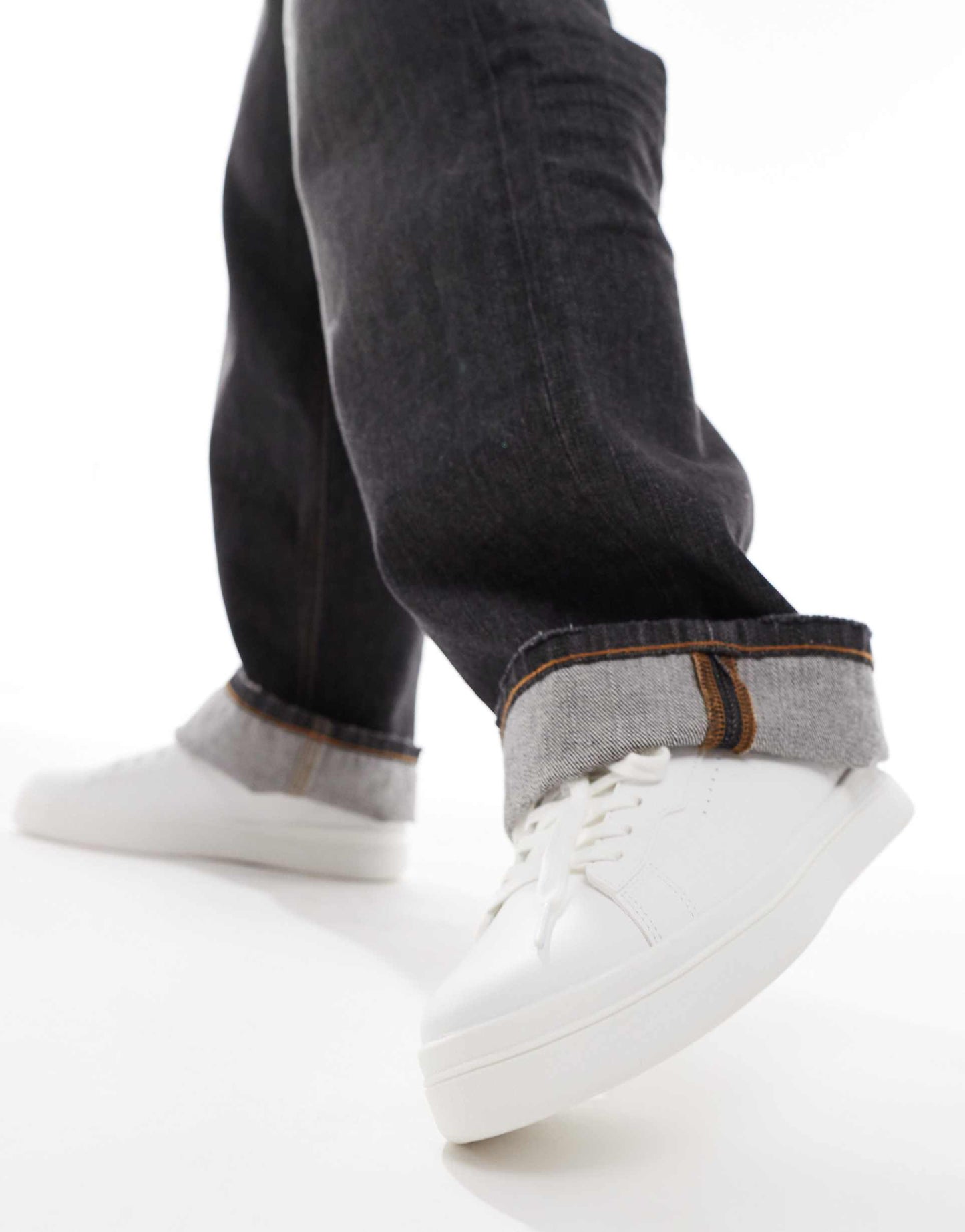 Back Tab Beige Trainer