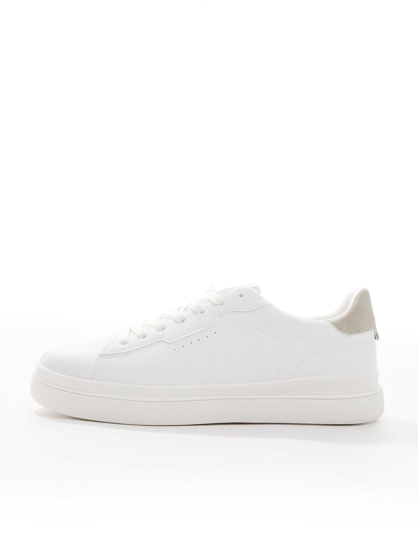 Back Tab Beige Trainer