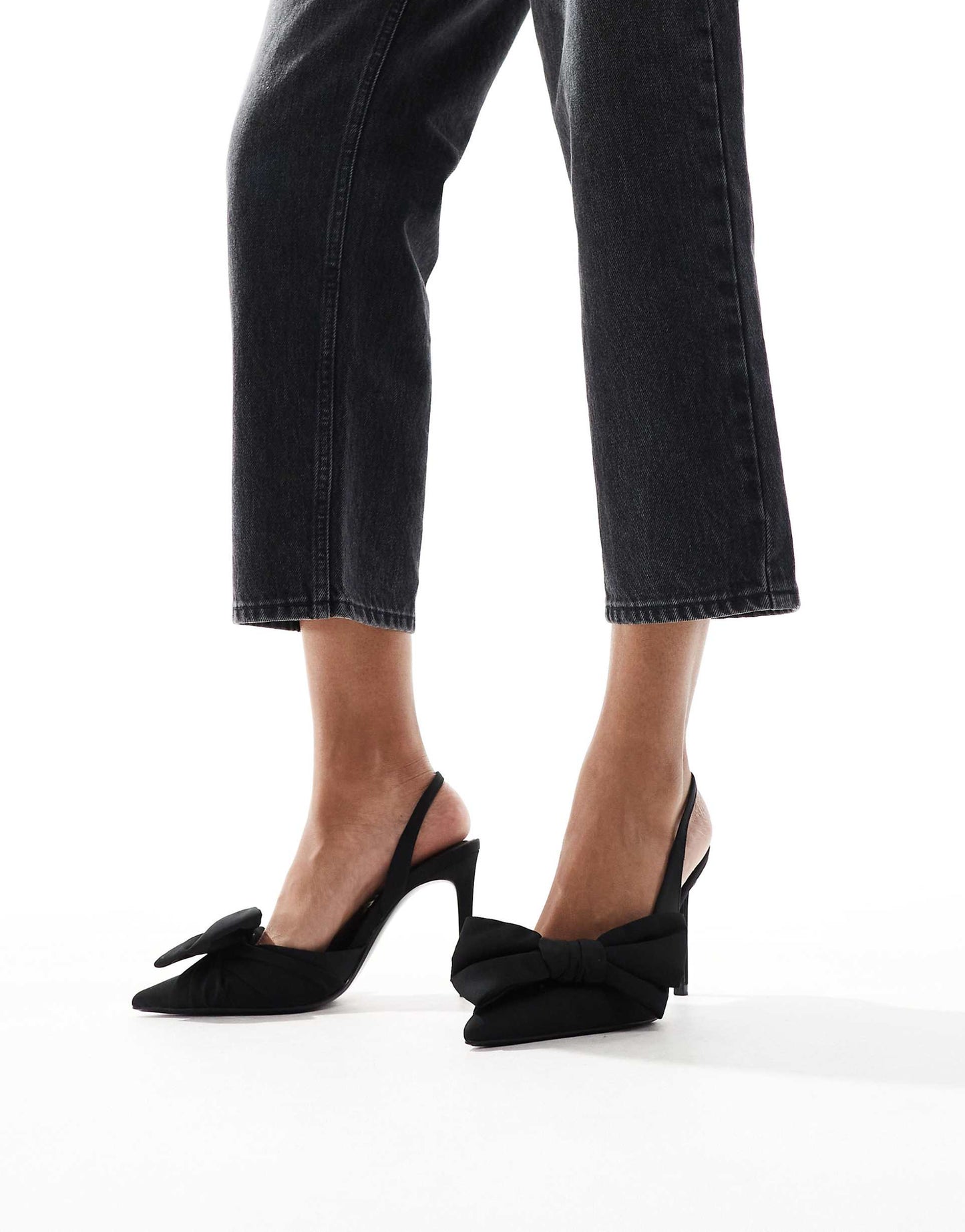 Bow Slingback Heels