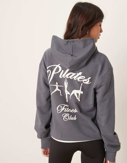 Pilates Puff Print Hoodie