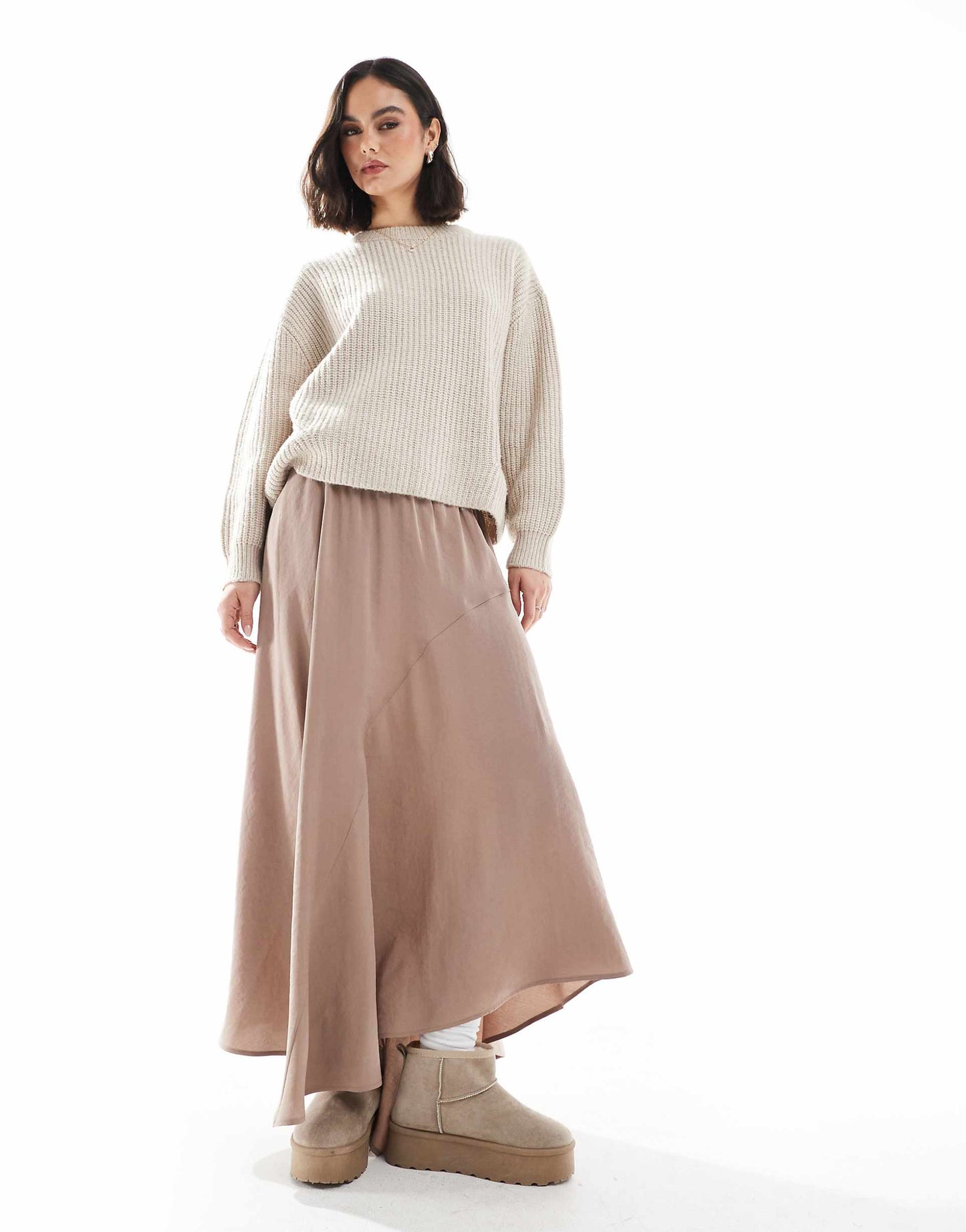 Asymmetric Midi Skirt