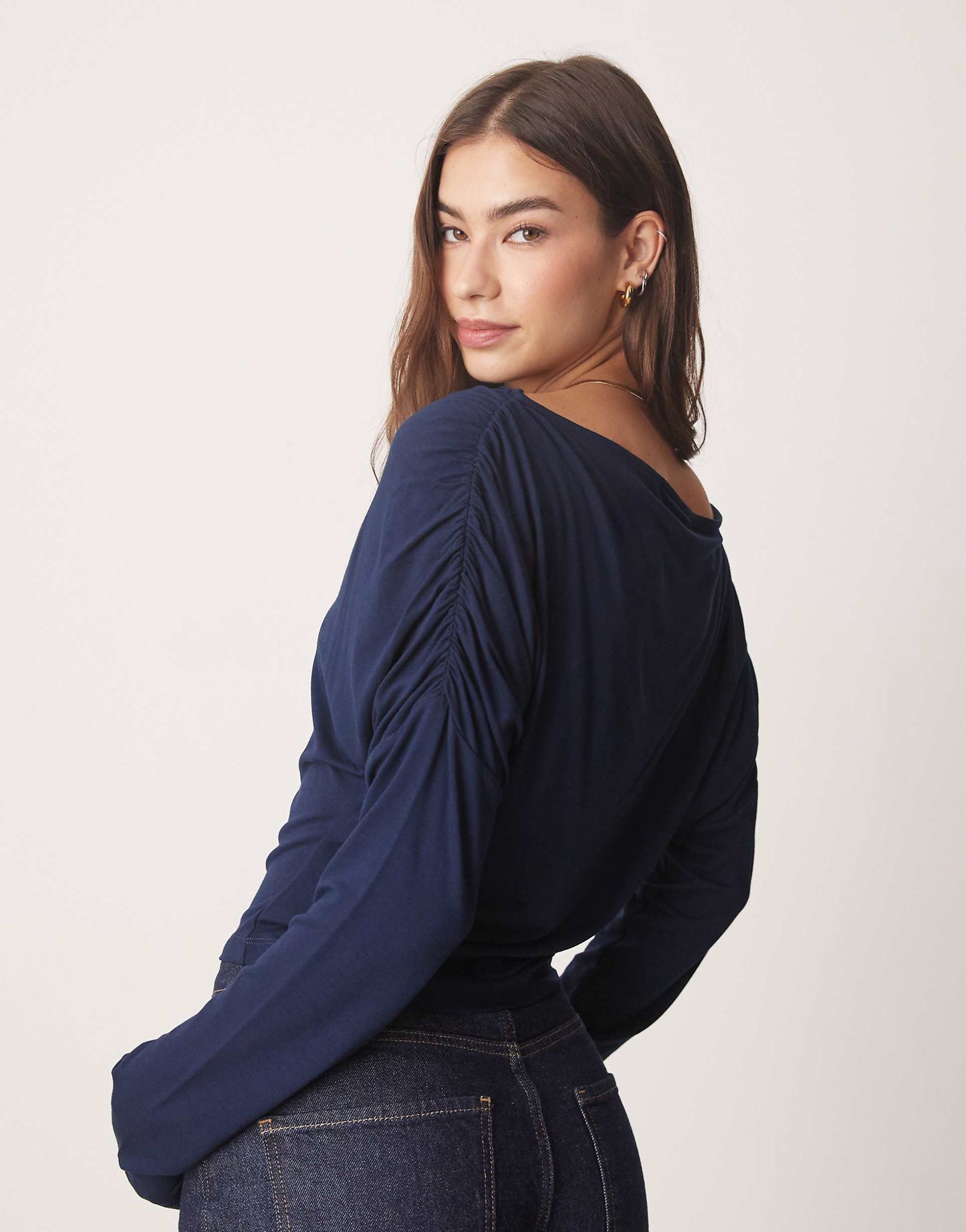 Slash Slouchy Long Sleeve Top