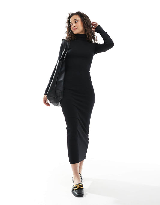 Long Sleeve Midaxi Dress