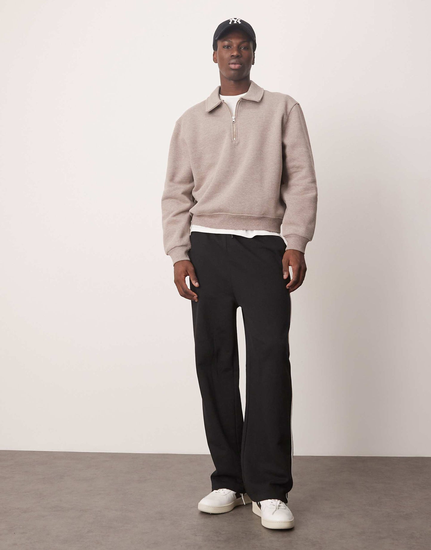 Boxy Oversized Rugby Polo Sweatshirt