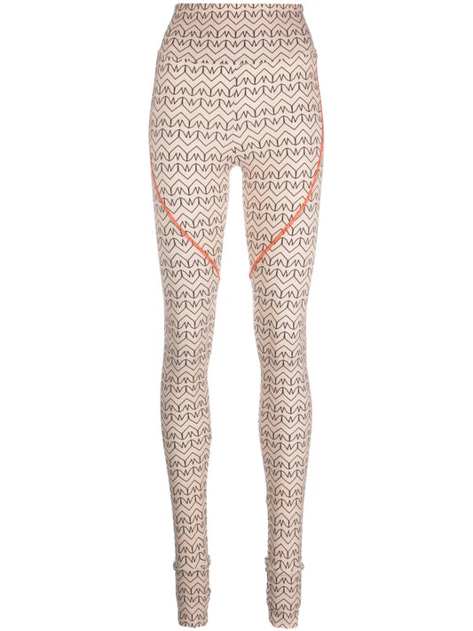 Monogram-Print Leggings