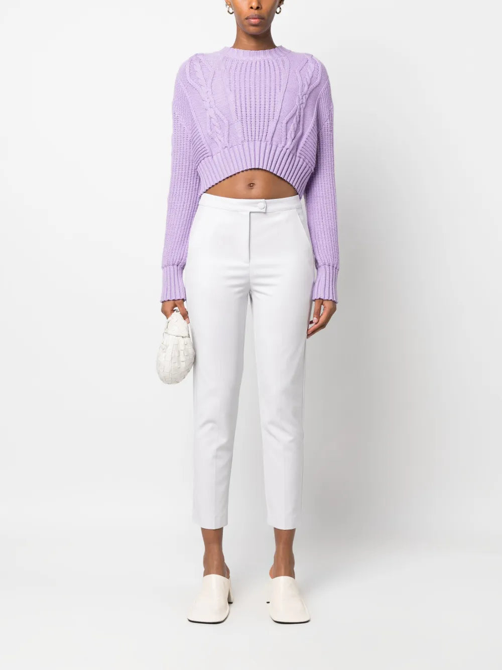 Cropped Tapered Trousers