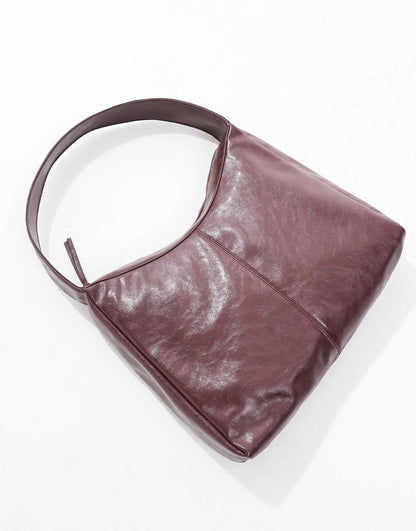 Medium Faux Leather Shopper