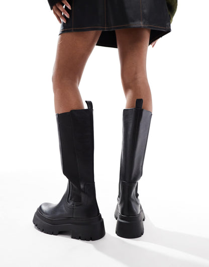 Chunky High Knee Boot