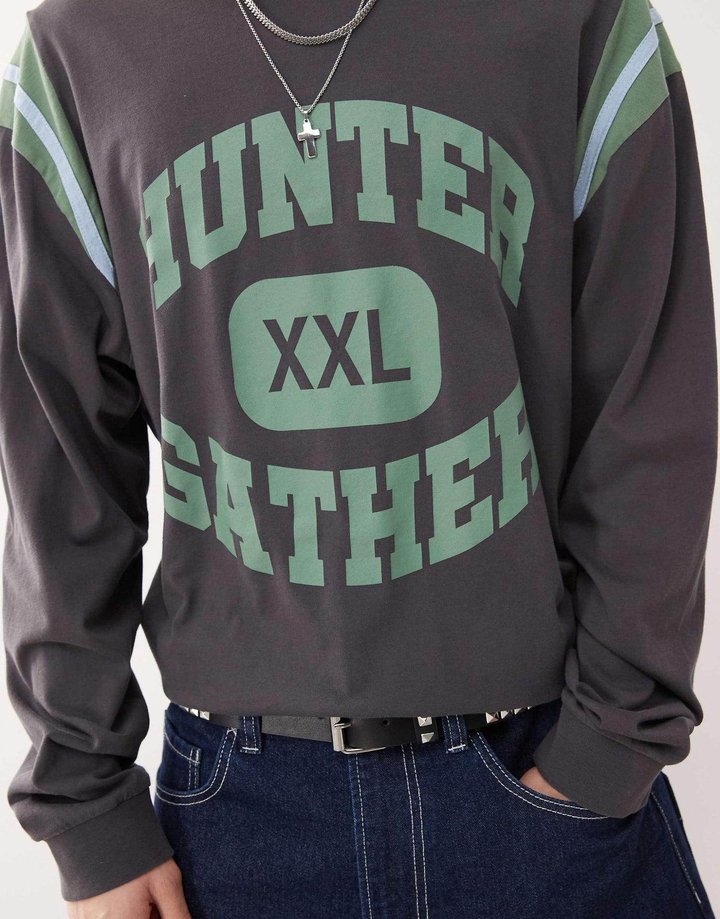 Long Sleeve Relaxed Printed T-Shirt