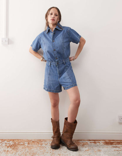 Denim Playsuit