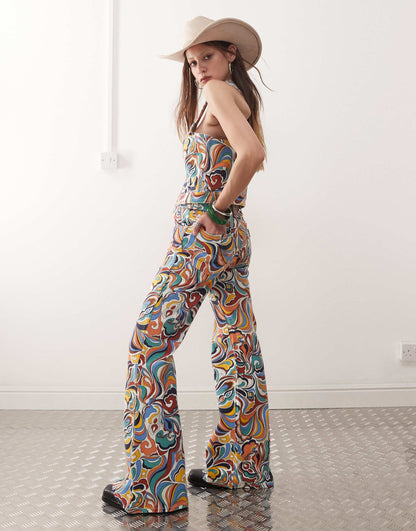 Co-Ord High Rise Flared Jean