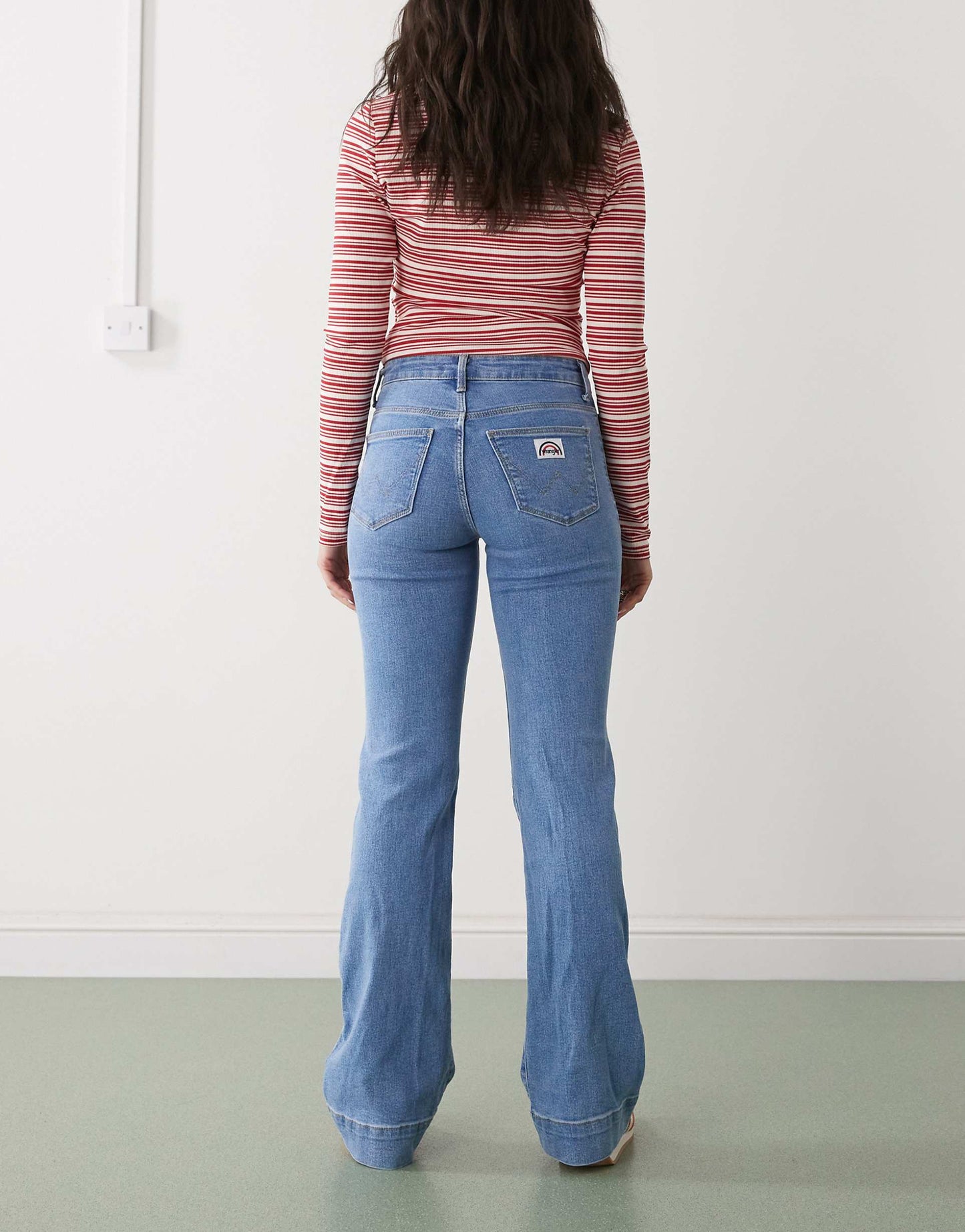Flared Jean With Front Pockets