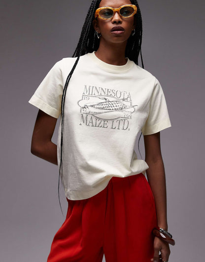 Graphic Minessota Boxy Tee