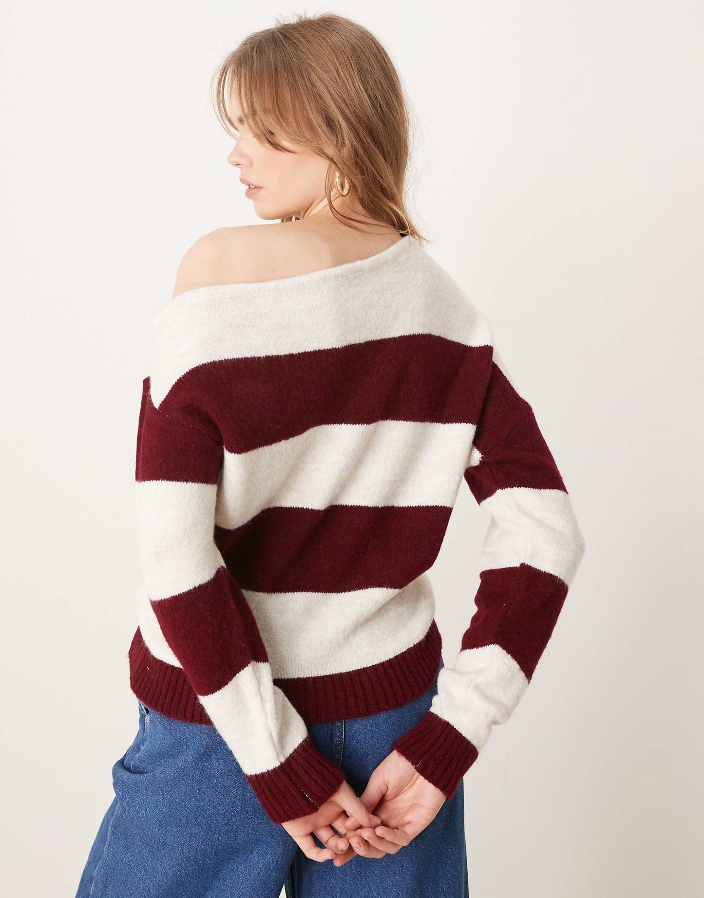 One Shoulder Knitted Jumper