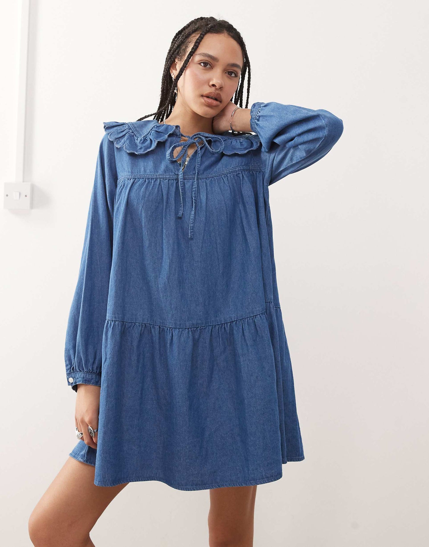 Denim Tea Mini Dress