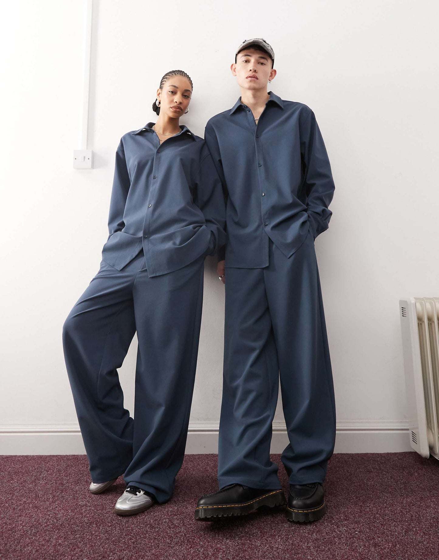 Unisex Wide Leg Suit Trouser