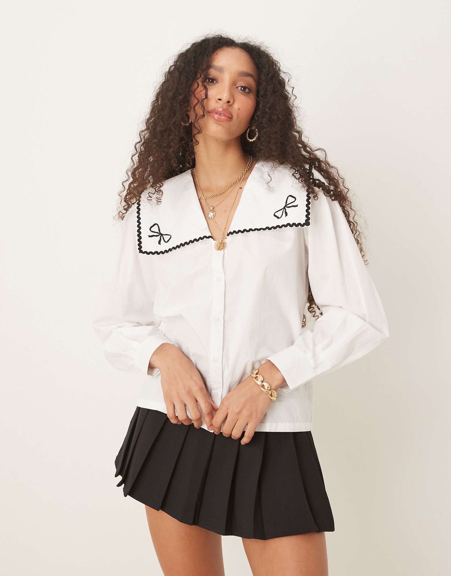 Bingley Bow Detail Collar Blouse