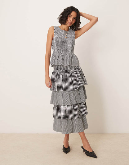 Sutton Tiered Midaxi Skirt Co-Ord