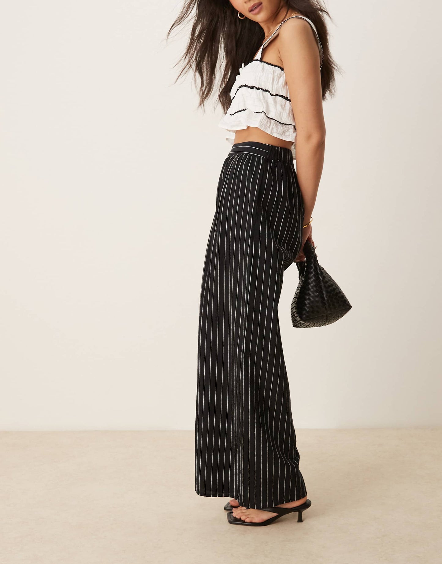 Jerrow Wide Leg Linen Trousers
