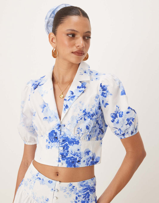 Madalena Crop Blouse Co-Ord