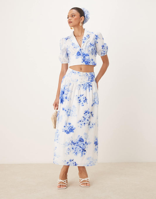 Madalena A-Line Midi Skirt Co-Ord
