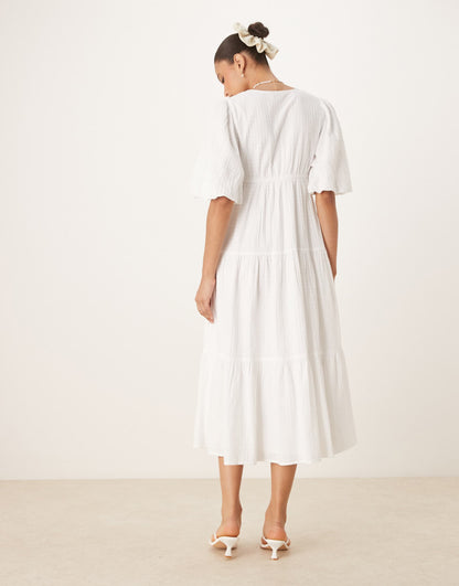 Roselena Tiered Midi Dress