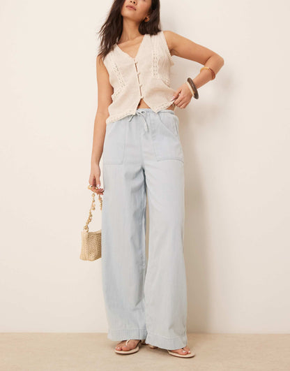 Shona Denim Twill Trousers