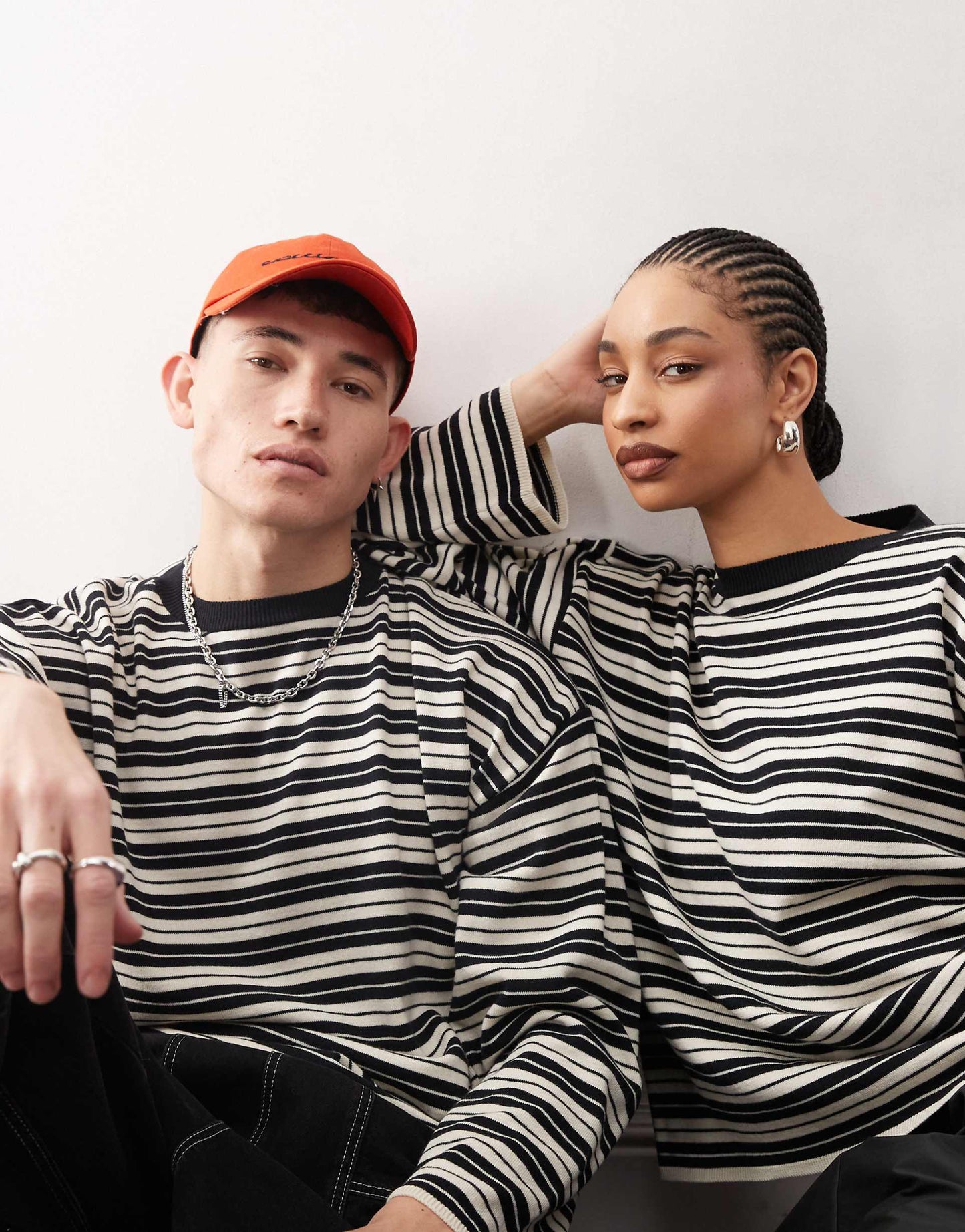 Unisex Striped Chuck On Jumper